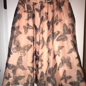 CECE By Cynthia Steffe PINK BUTTERFLY PRINT FLOATI